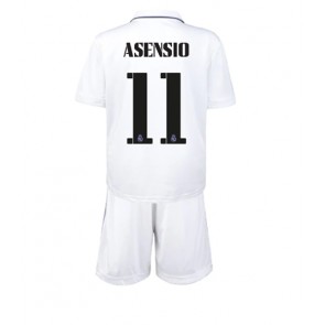 Real Madrid Marco Asensio #11 kläder Barn 2022-23 Hemmatröja Kortärmad (+ korta byxor)